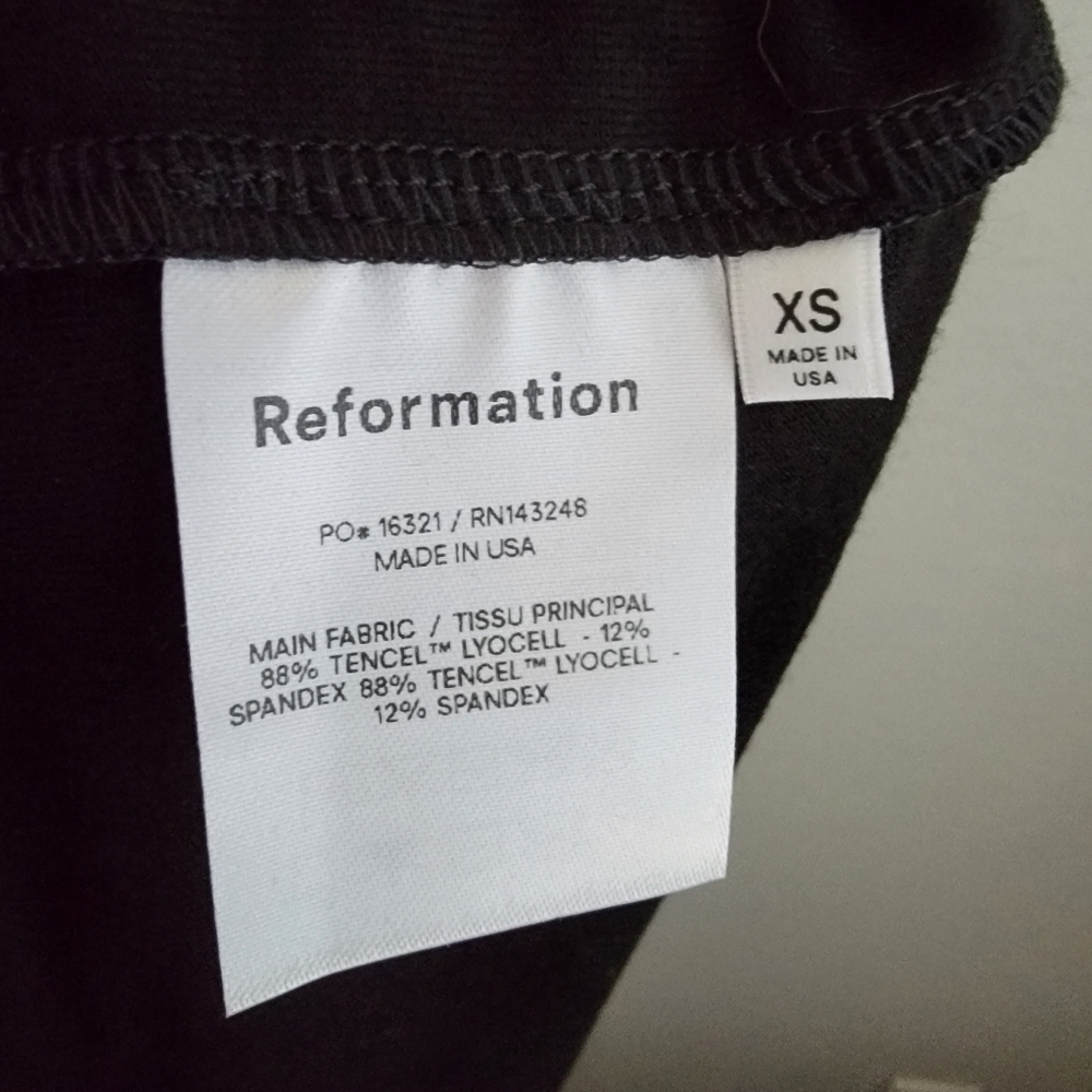 Reformation Cormac Dress in Black size XS NWT - Picture 8 of 10